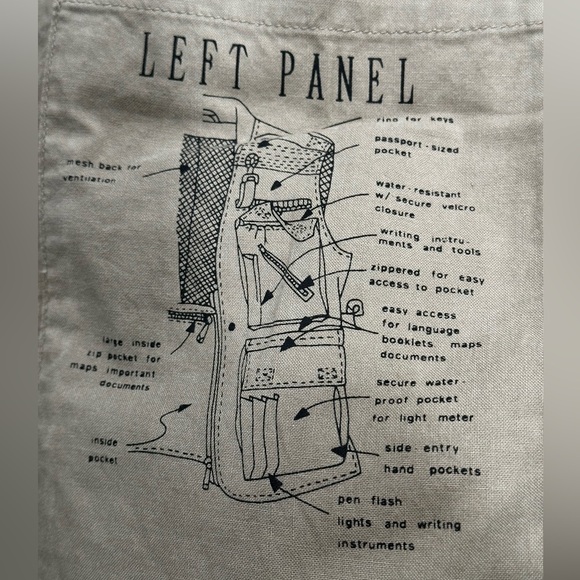 Banana Republic Photojournalist Vest - new with tag Size Small - Picture 8 of 9